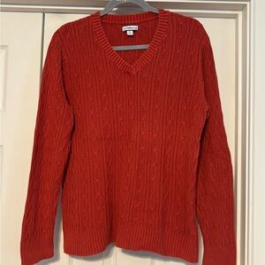 Croft & Barrow Women's V-Neck Red Sweater